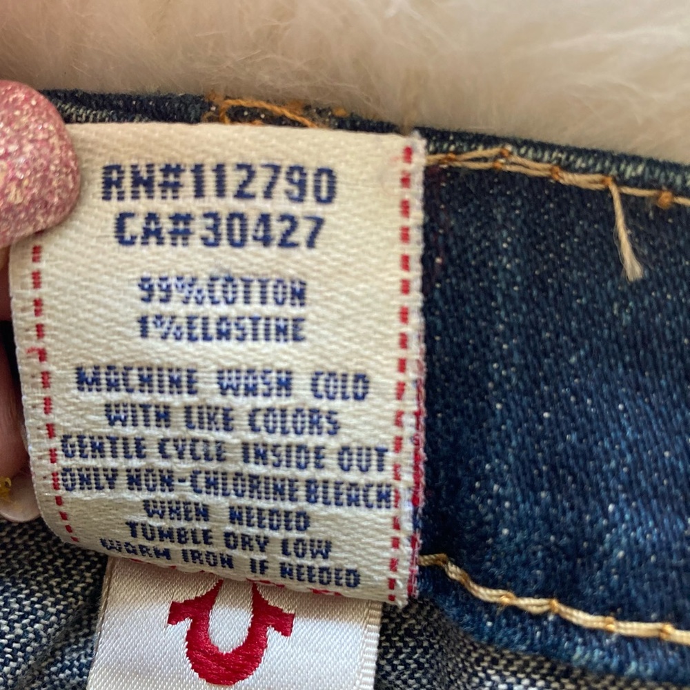 ❤️SOLD❤️True Religion Brand Jeans Dark Wash Bootcut Size 27 EUC - Picture 6 of 9